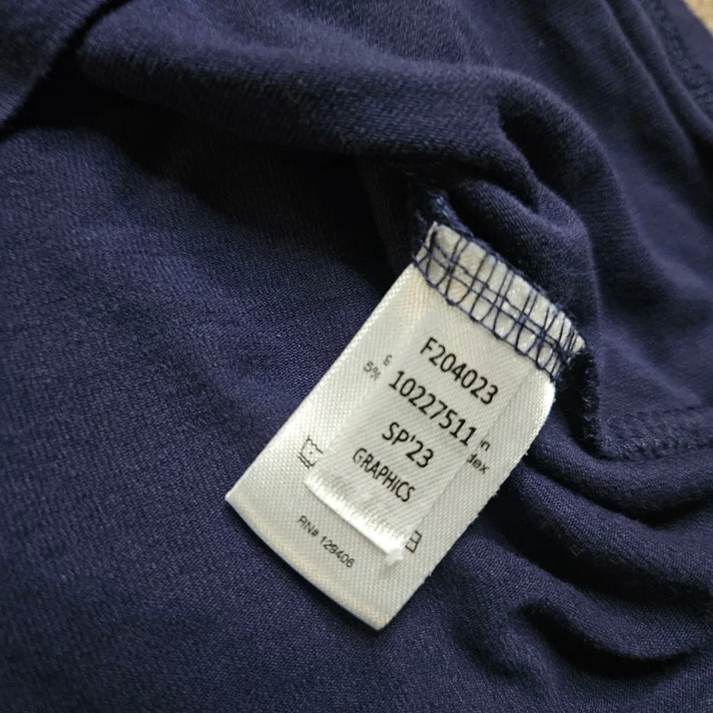 Venus Medium Navy Pocket V-Neck Tee Top